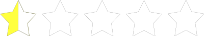 Half star rating clipart