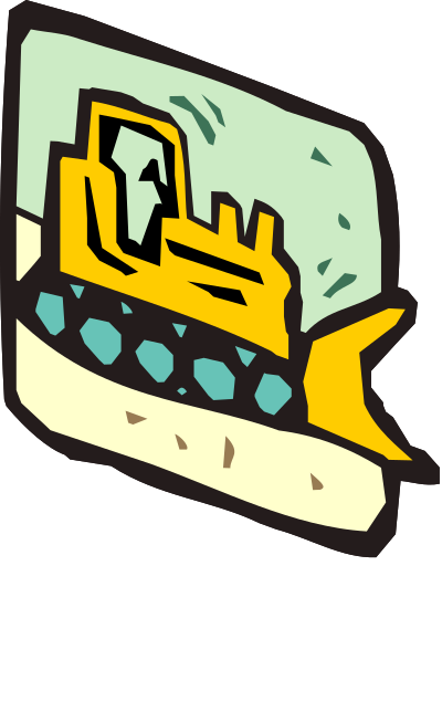 Heavy equipment 10 tilted clipart