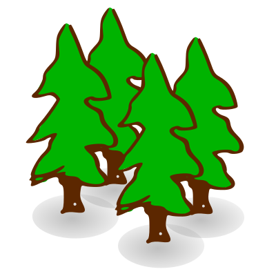 Heavy Evergreen clipart