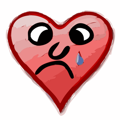Heavy heart clipart