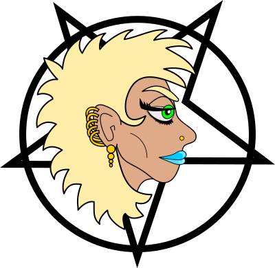 Heavy Metal Girl - Blonde clipart