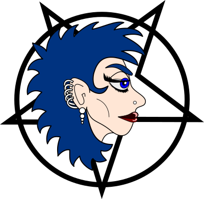 Heavy Metal Girl - Brunette clipart
