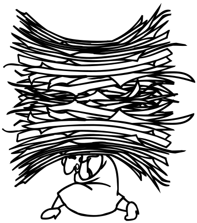Heavy workload clipart