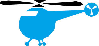 Helicopter vectorized clipart