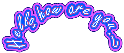 Hello How Are You—Wild Text clipart