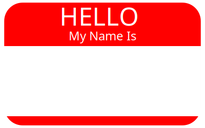 Hello My Name Is clipart