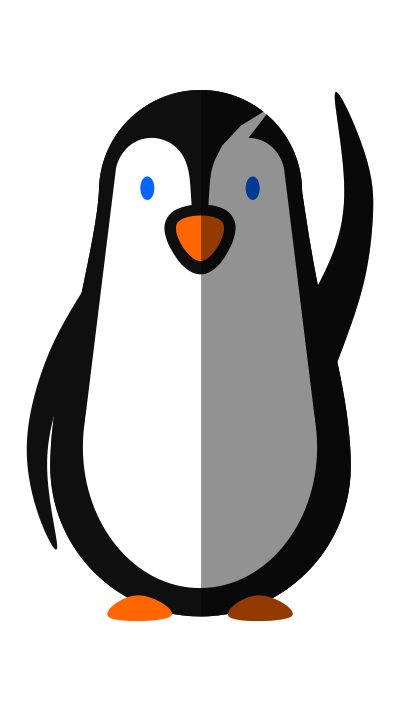 Hello Tux clipart