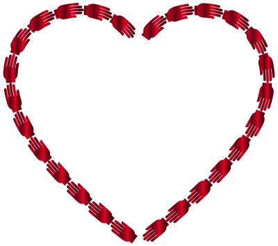 Helping Hands Heart Prismatic 3 clipart