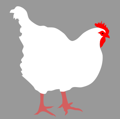 Hen by Rones clipart