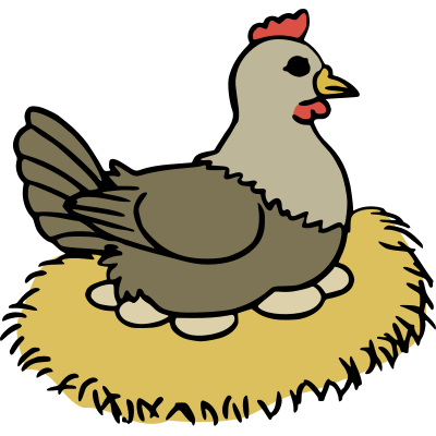 Hen - Colour Remix clipart