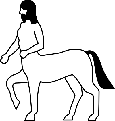 Heraldic Centaur clipart