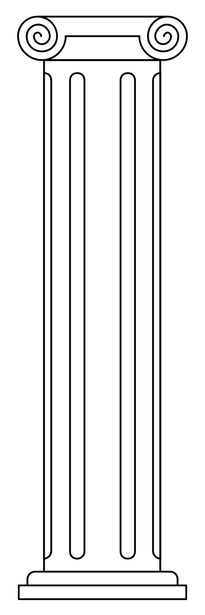 Heraldic Charge - Greek Column clipart