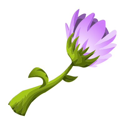 Herbs Purple Flower clipart