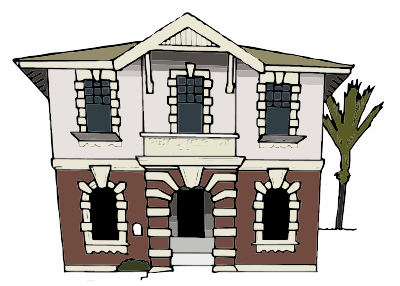Heritage Post Office in Eltham New Zealand clipart