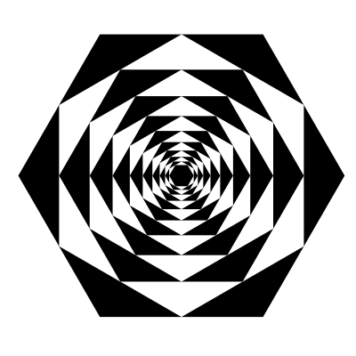 Hexagon midpoint snap clipart