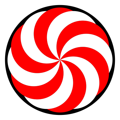 Hexagon peppermint clipart