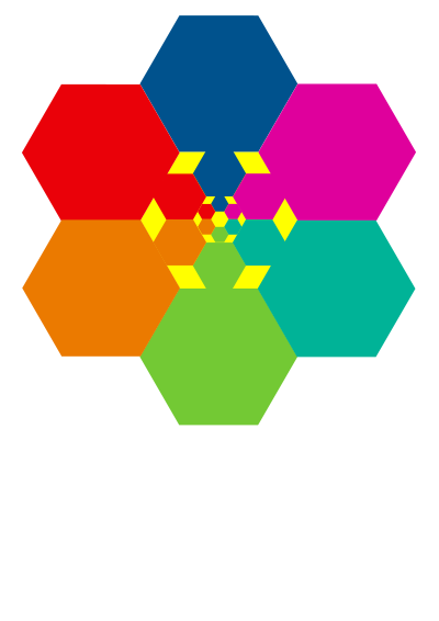 Hexagonal aiflowers 2 clipart