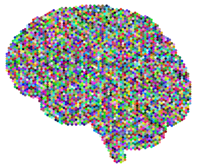 Hexagonal Brain Prismatic clipart