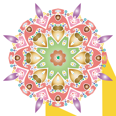 Hexagonal Tessellation Design 8 clipart