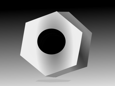 Hexagonla nut clipart
