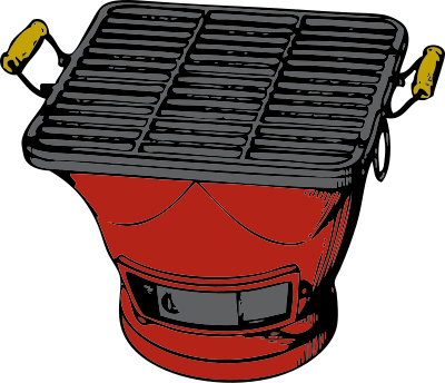 Hibachi grill clipart