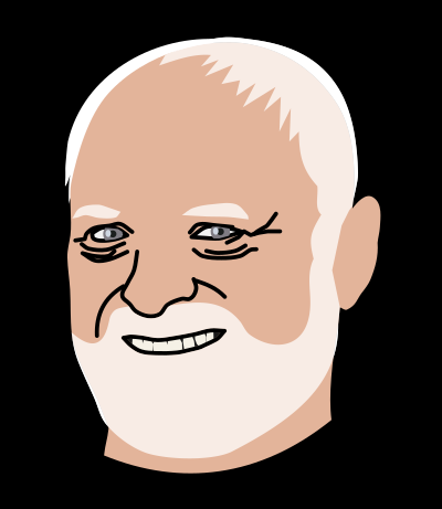 Hide the pain Harold clipart