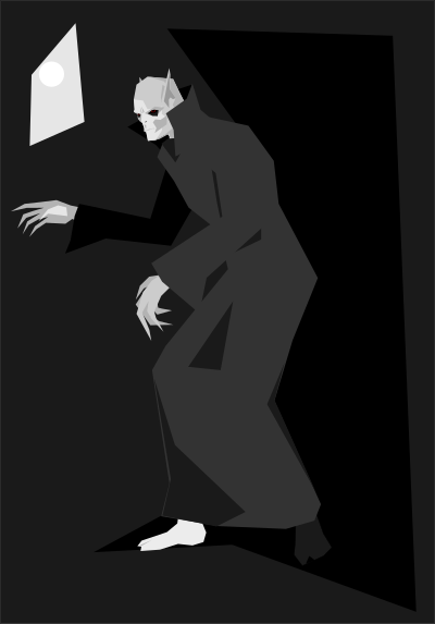 Hiding in shadows clipart