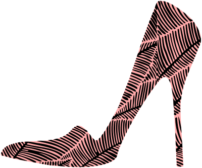 High heel shoe clipart