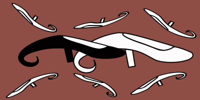 High heel with tail clipart