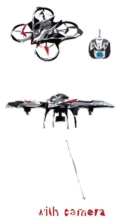 High quality RC Drone clipart