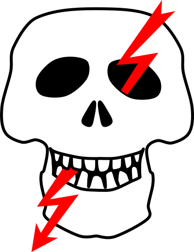 High voltage sign (Russian) clipart