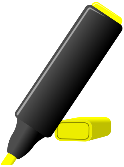 Highlighter Pen clipart