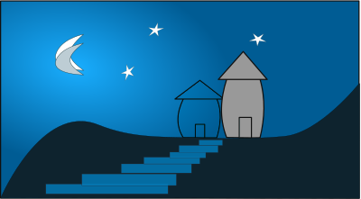 Hill-top-homes clipart