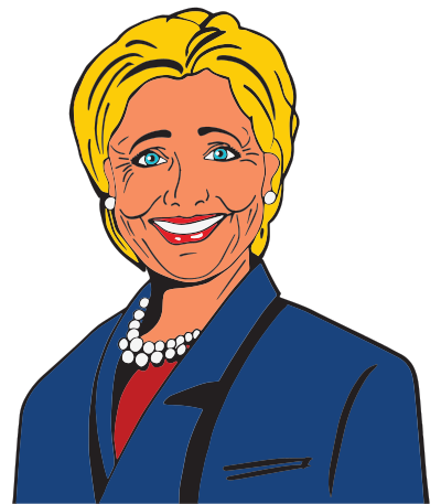 Hillary Clinton Cartoon 2 clipart