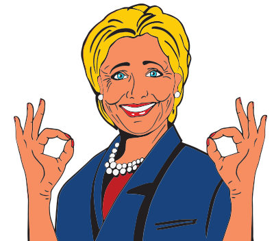 Hillary Clinton Cartoon clipart