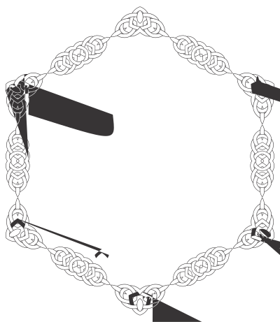 Hilton Knot Frame 9 clipart