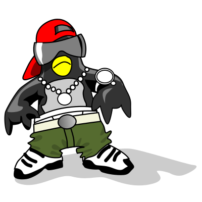 Hip-Hop Tux clipart