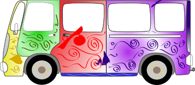 Hippie Van clipart