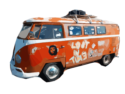 Hippie Van clipart