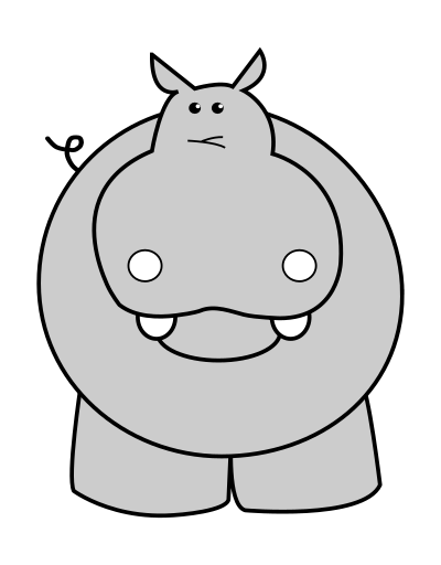 Hippo clipart