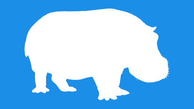 Hippo bath 2 clipart