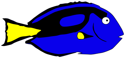 Hippo-tang clipart