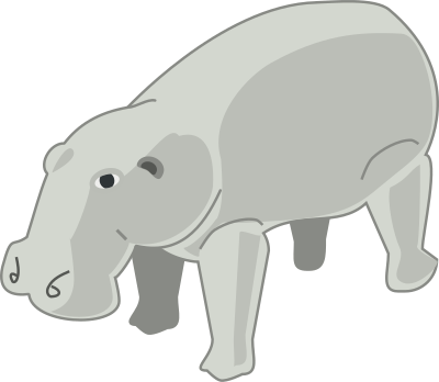 Hippopotamus clipart