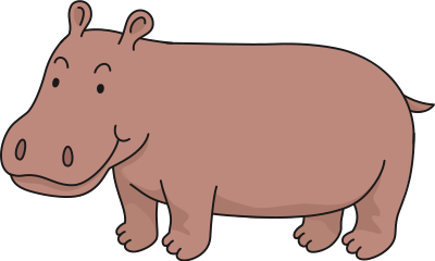 Hippopotamus clipart