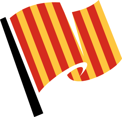 Hirnlichtspiele's slippery track flag vectorized clipart