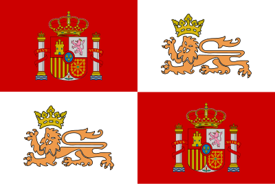 Historic Flag of the Spain Royal Navy clipart