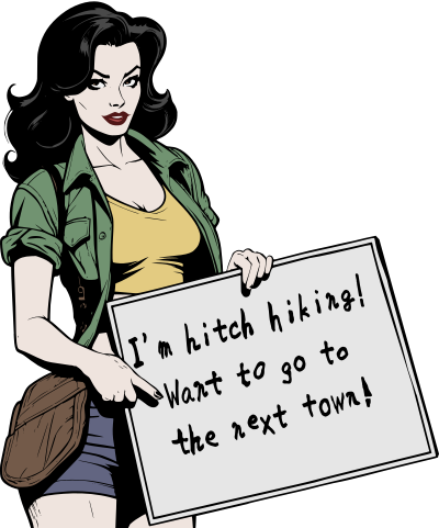 Hitchhiker - Colour Remix clipart