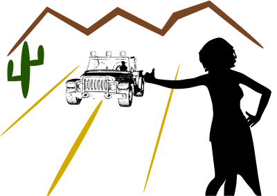 Hitchhiking clipart