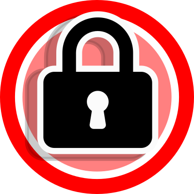 HMI icon lock clipart