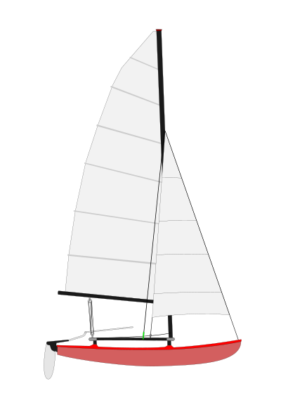 Hobie cat 14 clipart